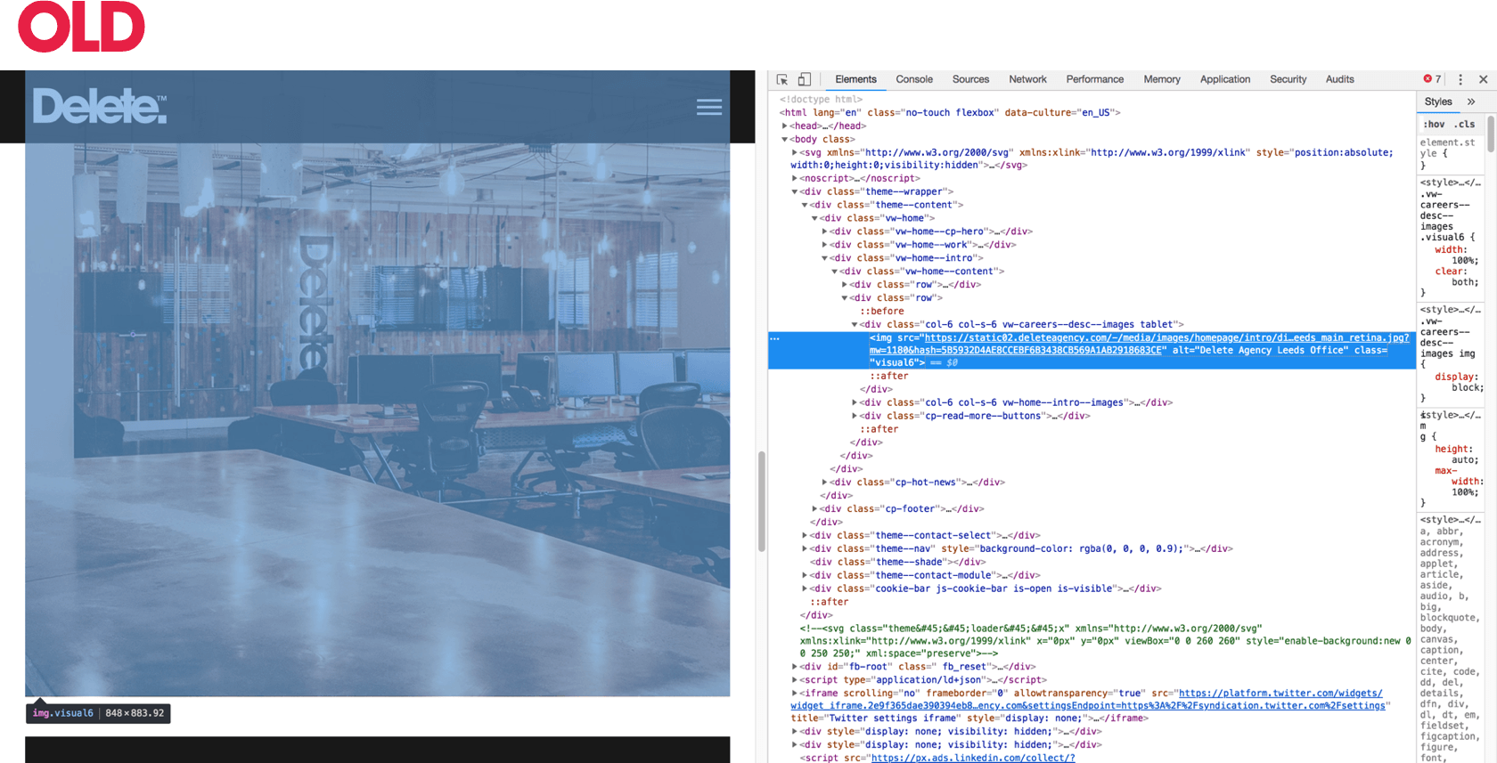 Using properly sized images OLD